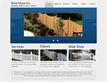 Tablet Screenshot of dixiefenceinc.com